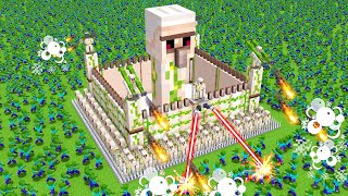 Insane GAMEPLAY Watch IRON GOLEM Build CASTLE from VILLAGER in Minecraft [upl. by Xuerd2]