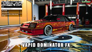 GTA 5 Online  Vapid Dominator FX  Customization PC [upl. by Gian]