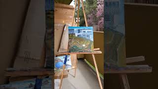 short tip on using the palette knife art oils shorts [upl. by Yreffeg]