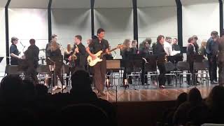 Minooka High School Jazz Band Sam Burns bass solo [upl. by Ocinom]