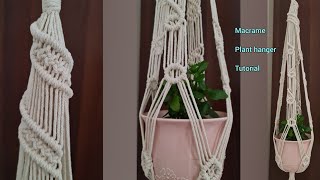 Macrame plant hanger Macrame wall hanging Macrame design Macrame wall plant hanger Macrame tutorial [upl. by Asylla498]