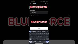 Defi Explained code BLUM [upl. by Olwen631]