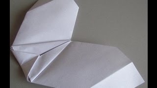 How to make a Paper Airplane Flying Wing that Glides Very Well [upl. by Retsevel]