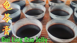 sub eng龟苓膏gui ling Gao herbal jelly♥️只要特别留意几个步骤，滑嫩爽口的龟苓膏肯定能成功 [upl. by Gundry]