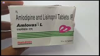 Amlovas L Tablet  Amlodipine and Lisinopril Tablets  Amlovas L Tablet Uses Side effects Benefits [upl. by Cahn537]