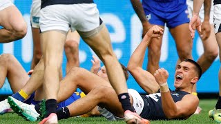 Ashton Moir  Debut  AFL 2024 Round 23 Highlights  Carlton  West Coast Eagles [upl. by Nilpik]