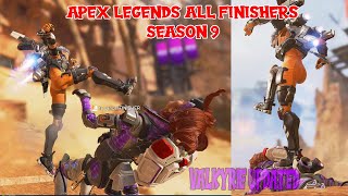 All Apex Legends Finishers in 1st Person amp 3rd Person Season 9 VALKYRIE [upl. by Ahsaret242]