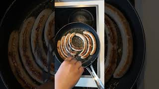 fried chipolata sausagesatisfying sound asmr short [upl. by Aihsile]