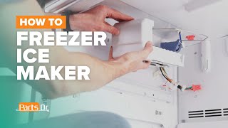 How to remove bottom Freezer Ice Maker  W10886939 on your Whirlpool Refrigerator [upl. by Goeselt455]