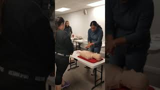 CPR AED Training with the actual students [upl. by Libb]