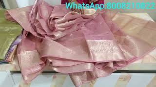 🎁✨Designer Soft tissue embroidery work Sarees jalatest 8008210822 [upl. by Iatnohs148]