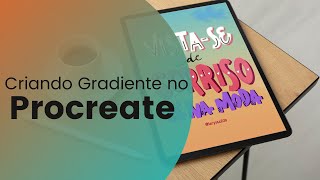 Criando Gradiente no Procreate  Fundo para Lettering [upl. by Aniretake]