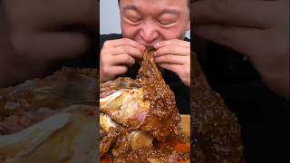 Spicy lambs head 15th daily mukbang short [upl. by Salohci797]