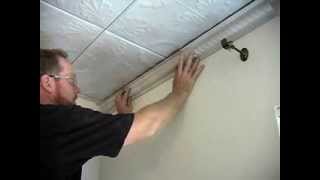 Tin Ceiling Installation Complete SnapLock Video [upl. by Eslud524]