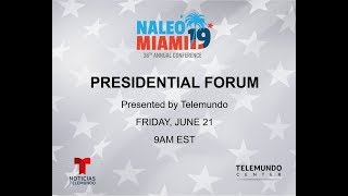 LIVE Presidential Candidate Forum hosted by NALEO  Noticias Telemundo [upl. by Ahsekyt480]