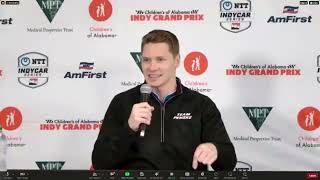 Live Josef Newgarden fights back tears accepts blame for breaking rules in IndyCar scandal [upl. by Verlie]