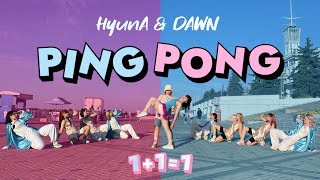 KPOP IN PUBLIC  ONE TAKE HyunA amp DAWN  PING PONG DANCE COVER BY NATSUKO [upl. by Catlee]