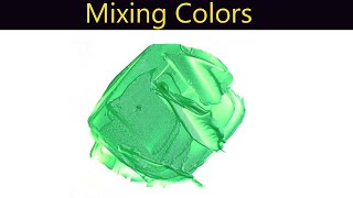 How To Make Christmas Green Color Paint  Mixing Colors [upl. by Eniowtna]