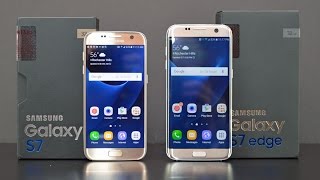 Samsung Galaxy S7 vs S7 Edge Unboxing amp Review [upl. by Coheman]