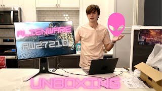 Alienware AW2721D UnboxingA 240hz 1440p Gaming Beast [upl. by Eittel]