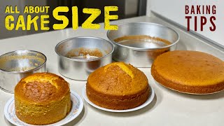 All About Cake Size  Baking Tips for Beginners  Baking Tips amp Tricks  Tips to make a perfect cake [upl. by Roy548]