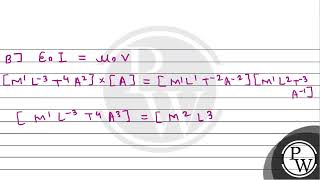 In terms of potential difference \\V\\ electric current \\I\\ permittivity 0 permea [upl. by Adamsen762]