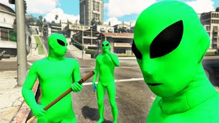 Green Alien Gang  GTA 5 [upl. by Attaymik74]