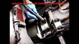 Cadmium plating on a landing gear [upl. by Strade520]