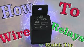 How To Wire A Relay  Quick Tip [upl. by Market]