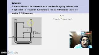 Ejercicio de manometria ecuación fundamental de la hidrosta [upl. by Tadeas]