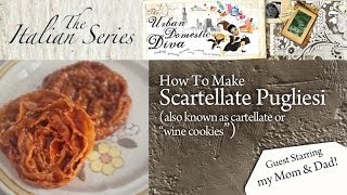 How To Make Scartellate Pugliese also known as cartellate or quotwine cookiesquot [upl. by Namwob985]