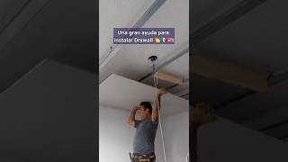 Truco para los instaladores de drywall 👏🇲🇽🇺🇸 construction drywall skills usa mexico [upl. by Anirres967]