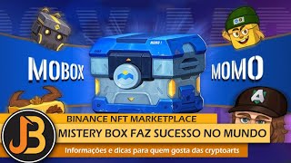 MBOX NFT MARKETPLACE BINANCE  CAIXA MISTERIOSA  MISTERY BOX  MOBOX  MOMO [upl. by Eimmij]