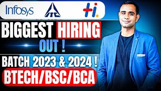 Infosys  ITC  Hexaware Biggest Hiring Out  Batch 2023 amp 2024 [upl. by Tobit611]