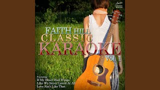 Fireflies In the Style of Faith Hill Karaoke Version [upl. by Ahsatin]