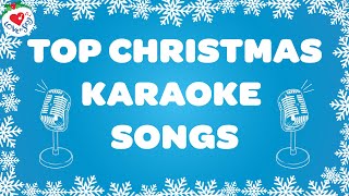 Top Christmas Karaoke Songs 2 Hours 🎤 Best Christmas Instrumental Songs 🎅 Merry Christmas [upl. by Kotick]