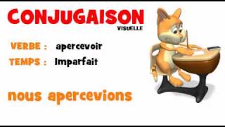 CONJUGAISON  apercevoir  Imparfait [upl. by Ettennor]