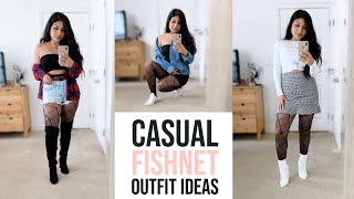 How to style Fishnet Tights  LOOKBOOK [upl. by Nolitta]