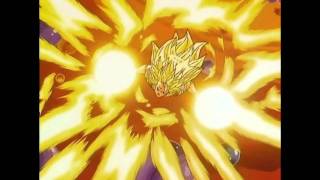 DragonBall Z Movie 12  Goku Turns Super Saiyan 3 [upl. by Helbonia706]