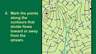 Manual watershed delineation is a fivestep process [upl. by Olocin]