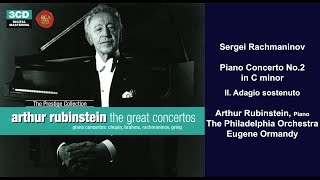 Sergei Rachmaninov Piano Concerto No2 in C minor  II Adagio sostenuto  Arthur Rubinstein [upl. by Ysor]