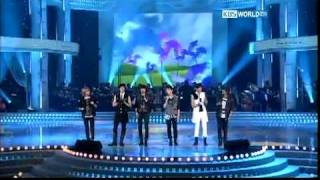 TVXQ AND SHINee singing balloons at KBS founding ceremony 332011 [upl. by Atterbury747]