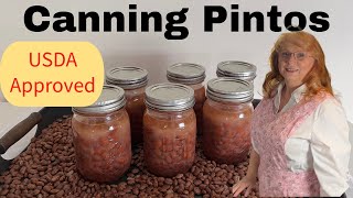 Canning Pinto Beans Tutorial USDA approved [upl. by Serafine]