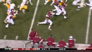 Joe Adams punt return against Tennessee [upl. by Anoyk]