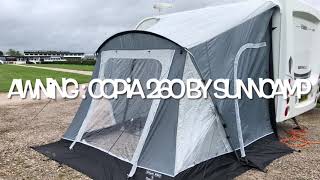 Sunncamp Copia 260 Awning [upl. by Nylsirhc187]