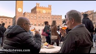 Siena Italy Passeggiata and Aperitivo  Rick Steves’ Europe Travel Guide  Travel Bite [upl. by Keyek]