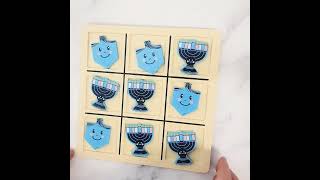 Chanukah Wood Tic Tac Toe Game [upl. by Sampson]