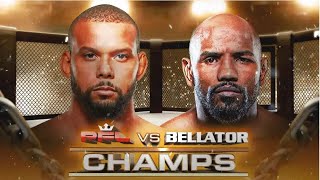 Yoel Romero vs Thiago Santos PFL vs Bellator CHAMPS  FULL FIGHT [upl. by Specht517]