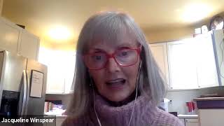 Jacqueline Winspear discusses her new Maisie Dobbs novel The Consequences of Fear [upl. by Rushing]