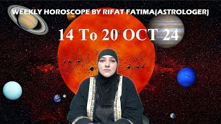 Rifat Fatima Live Stream 14 To 20 October weekly horoscope astrologer BIRTH STONEistikhraP2 [upl. by Lonna]